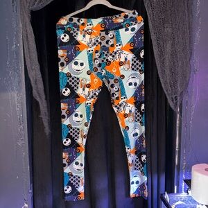 LuLaRoe Disney Nightmare before Christmas Jack Skellington Print Leggings